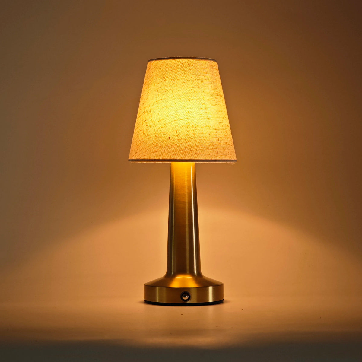 lampe table moderne or abat jour tissu rechargeable tactile chambre coucher led beigeclair