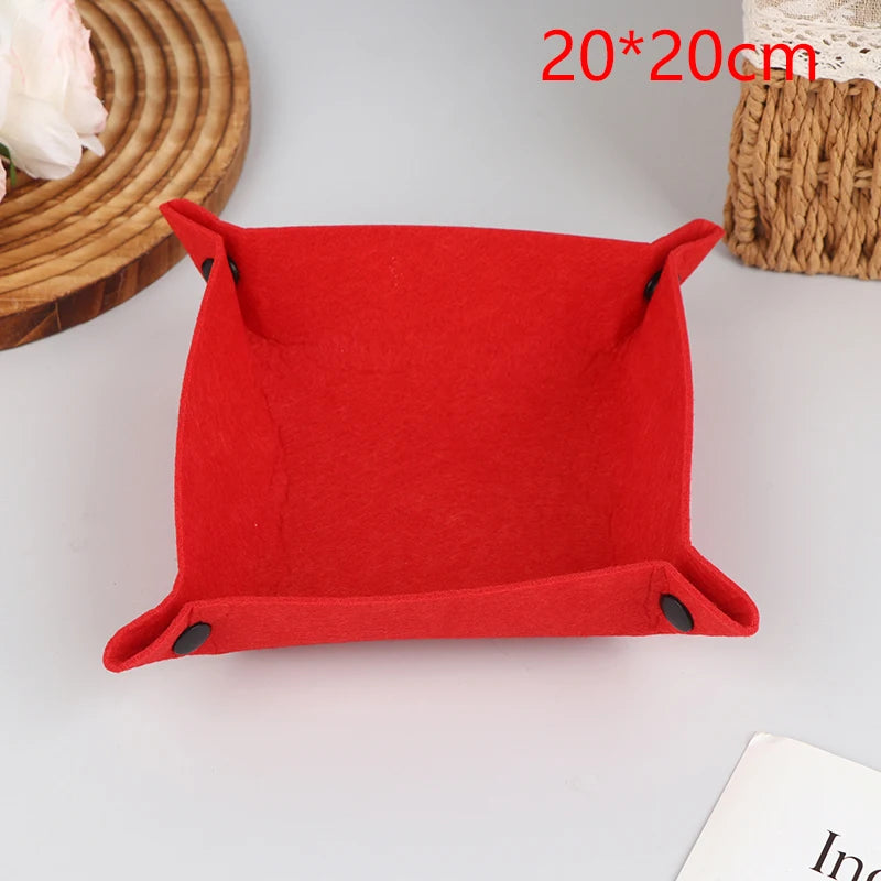 plateau rangement moderne bleu rose rouge jaune gris uni opaque 20cm 35cm