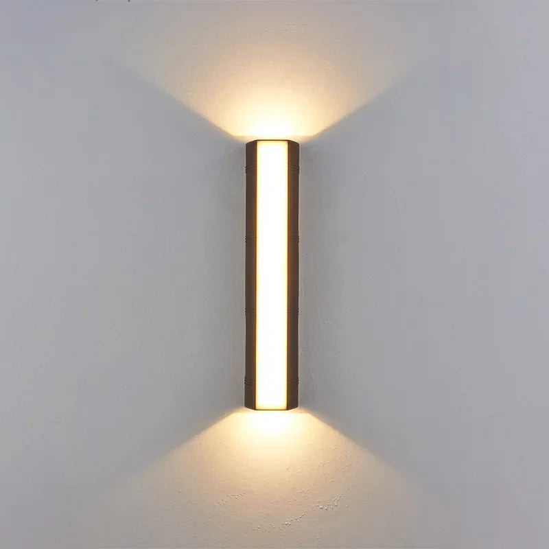 applique murale led moderne doré noir ip65 extérieur intérieur 249 2000 lumens 12 60cm