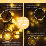 guirlande solaire lumineuse translucides modes éclairage moderne clips autoinstallation led