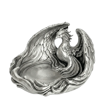 support bijoux forme phoenix noir rouge argent blanc brillant art déco fantastique montre bracelet