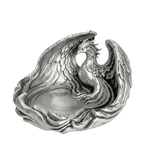 support bijoux forme phoenix noir rouge argent blanc brillant art déco fantastique montre bracelet