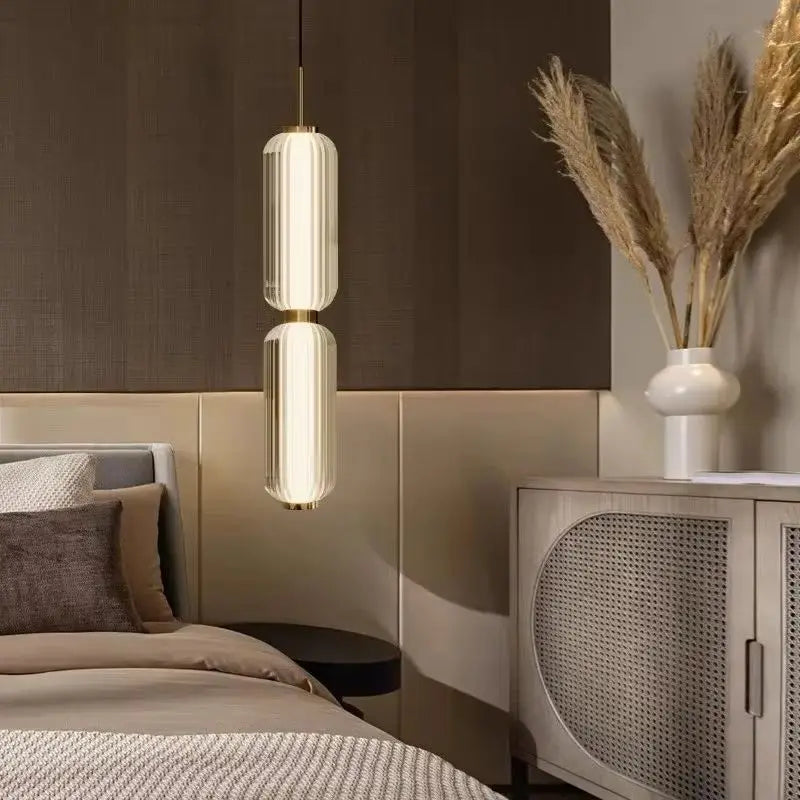 suspension pendentif verre blanc contemporain 6000k 90260v opaque moderne chambre salon