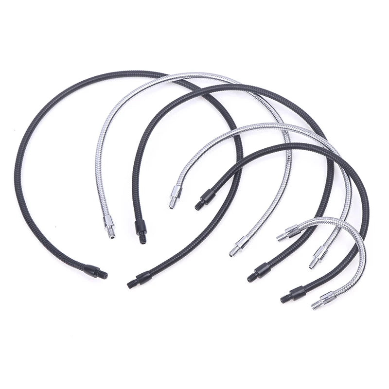 câble flexible tissé noir gris métallisé moderne industriel ø1.8mm ø4mm m4