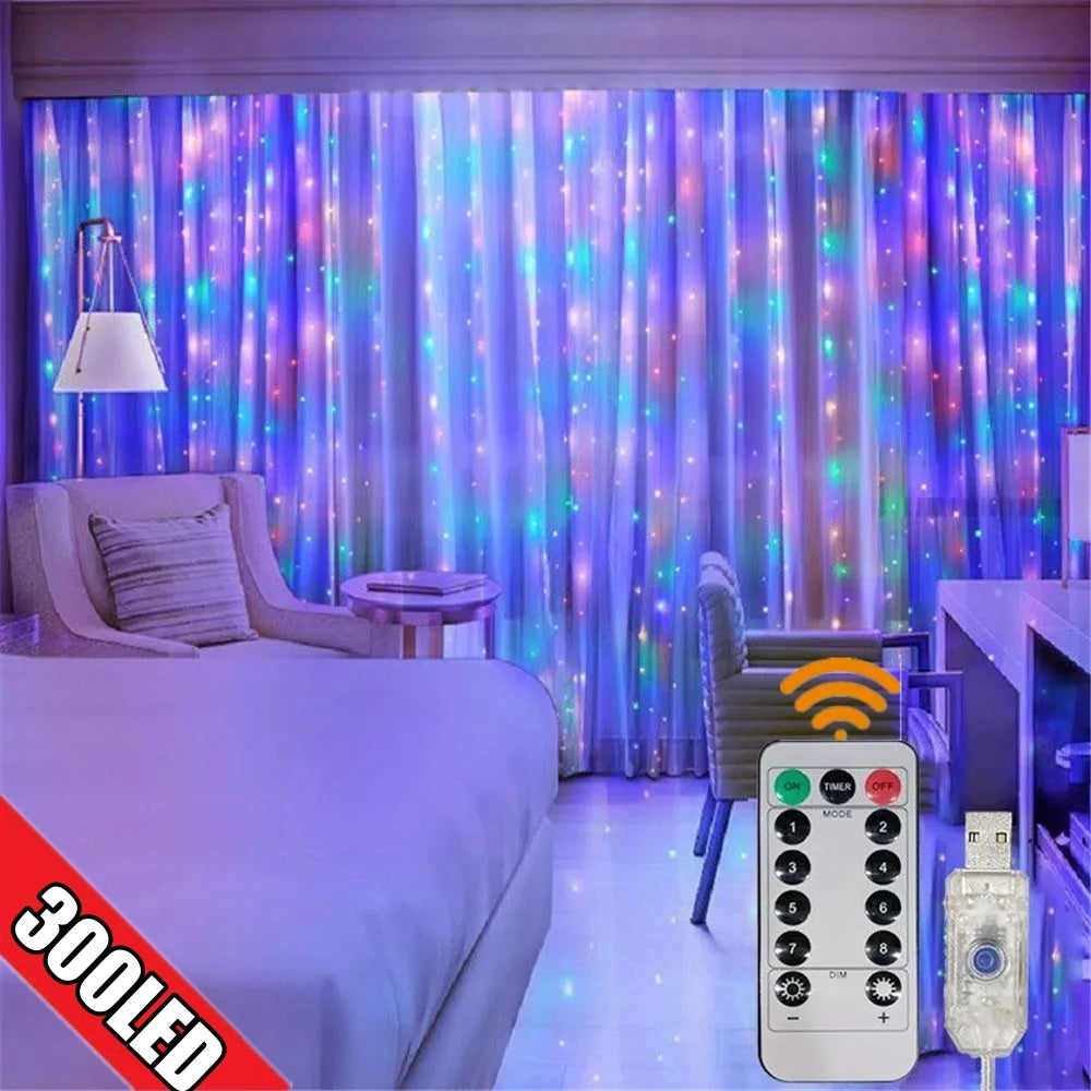 guirlande lumineuse led multicolore points lumineux modernes modes télécommande usb chambre salon vacances