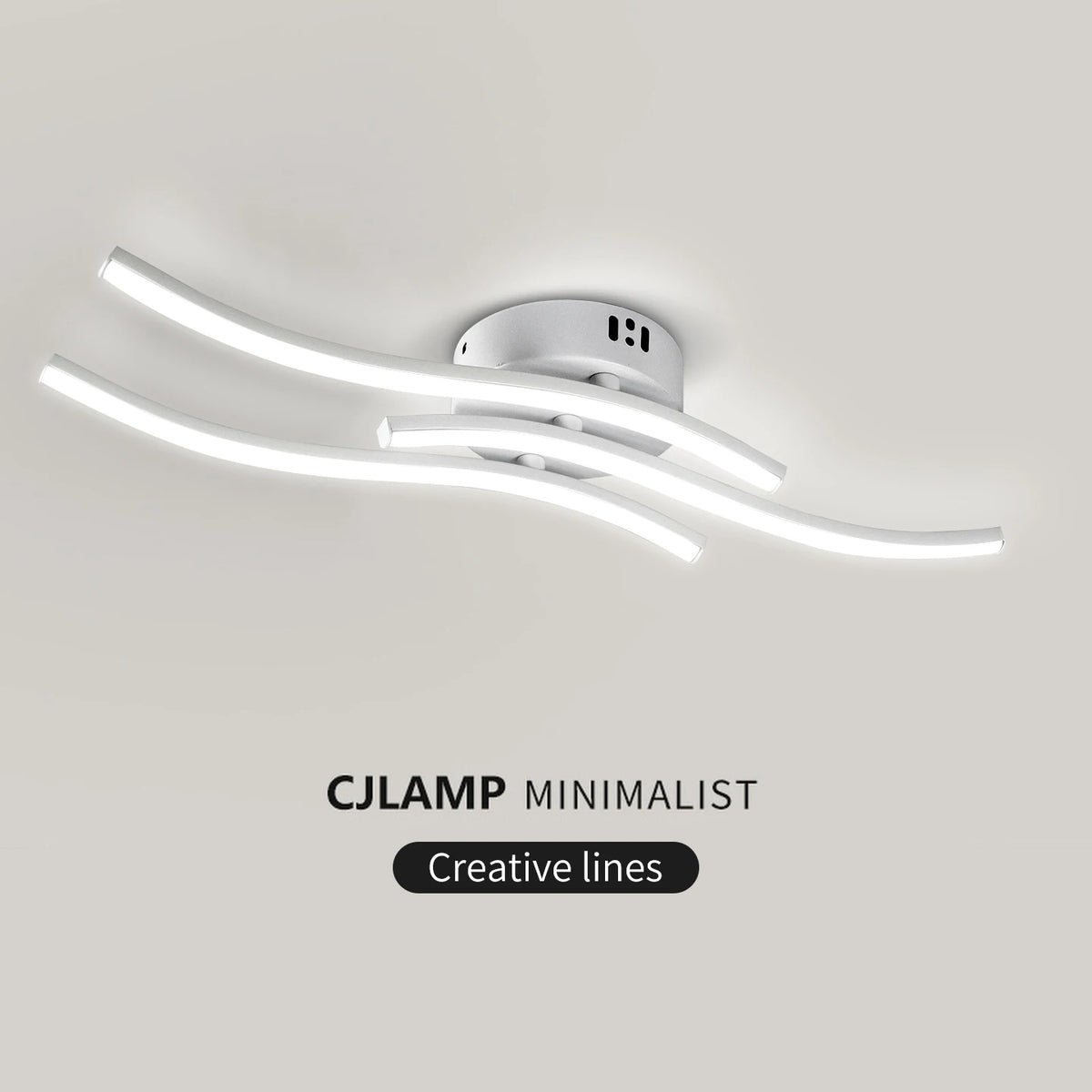 lampe led blanc minimaliste moderne éclairage intérieur salon chambre coucher
