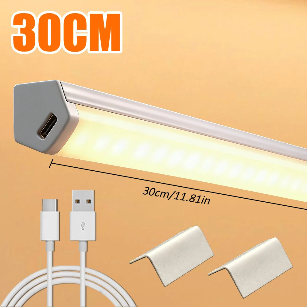 ruban lumineux led blanc moderne adhésif 30cm 50cm interrupteur tactile adjustable