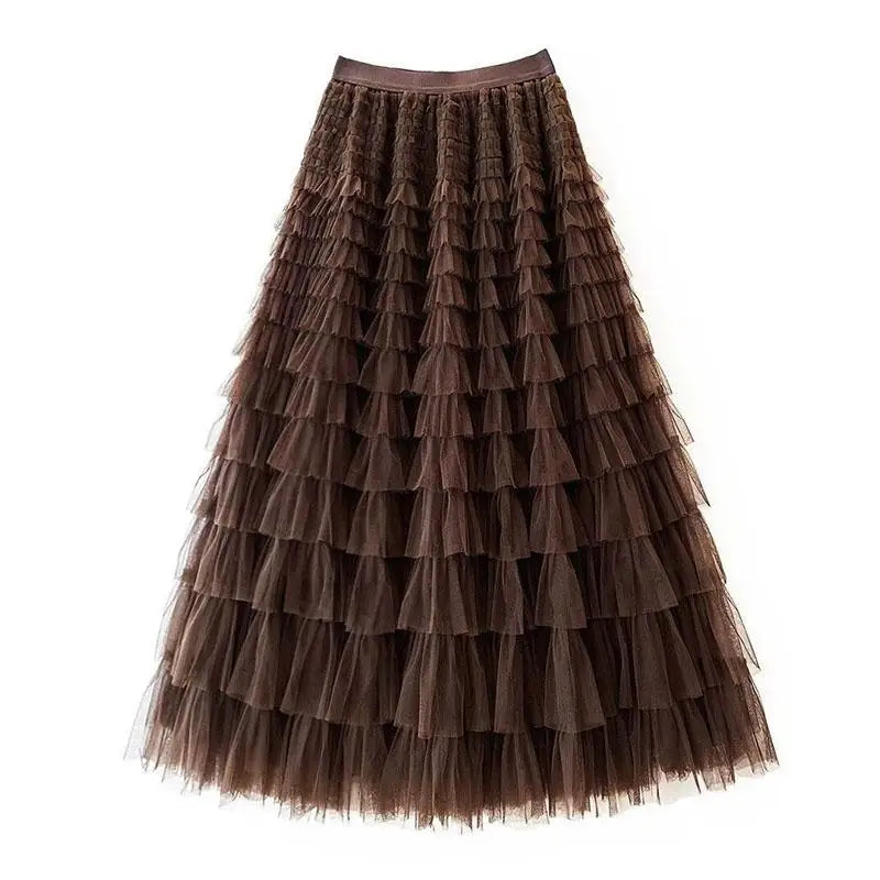 jupe tulle plissée vert rose beige gris bleu violet classique féminine soirée clips cascade