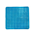 tapis douche antidérapant moderne gris perfo alvéoles adhésifs drainage salle bain
