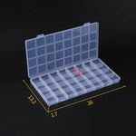 boîte rangement transparente 32 compartiments grille bijoux organisation pratique moderne