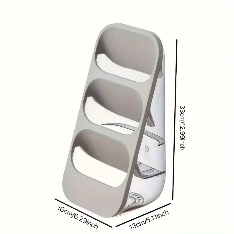 porte couverts transparent moderne gris vert rose cuillères fourchettes couteaux utilisation multiple réutilisable plastique