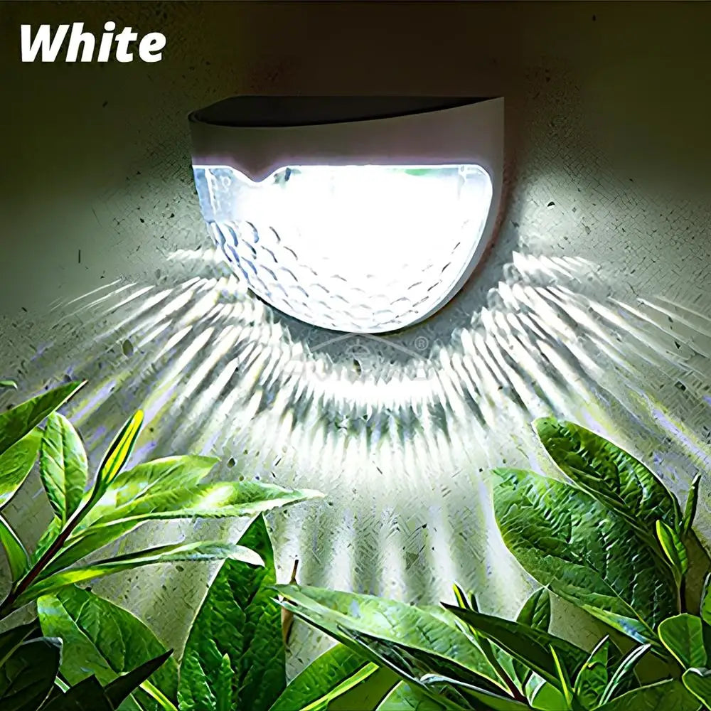 lumière solaire led moderne blanc perforée autoinstallation extérieure