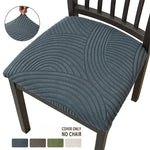 housses chaise rayées bleu gris modernes extérieur accueil 1pc fixées polyester spandex