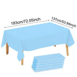 nappe table jetable rose bleu blanc moderne opacité événements printemps été mariage anniversaireécole