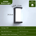 lampes murales led modernes noir blanc marron clair extérieur intérieur blanc froid blanc chaud