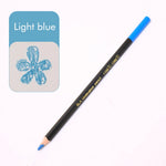 crayons sous glaçe 12 couleurs noires blanches bleues vertes orangées rouges marrons grises roses