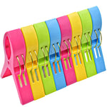 pinces linge modernes plastique rose vert bleu jaune opaques