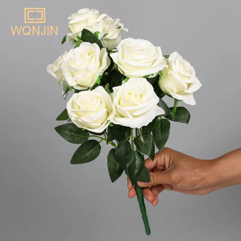 bouquet roses artificielles violettes decoration maison anniversaire mariage fete pendaison cremaillere intérieur