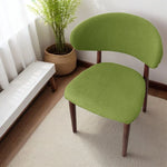 housse chaise moderne tissu carreaux beige gris vert adhésif polyester