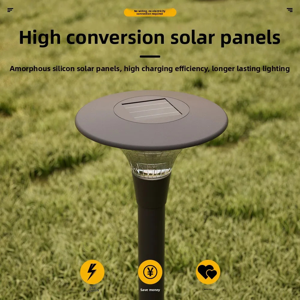 lampe solaire éclairage extérieur moderne étanche ip55 led noire piquet contemporaine jardin decorationextérieur