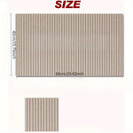 panneau mural décoratif minimaliste beige gris blanc rainures verticales régulières dimensions 40cm 60cm abstrait