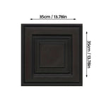 plaque decorative mur impermeeuble adhesif blanc geometrique resistant humidite 35cm 35cm