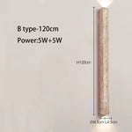 applique murale moderne minimaliste led beige blanc texture marbrée éclairage quotidien fixée mur deux