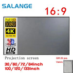 projecteur écran tissu réfléchissant 100 120 pouces adhésif velcro moderne portable