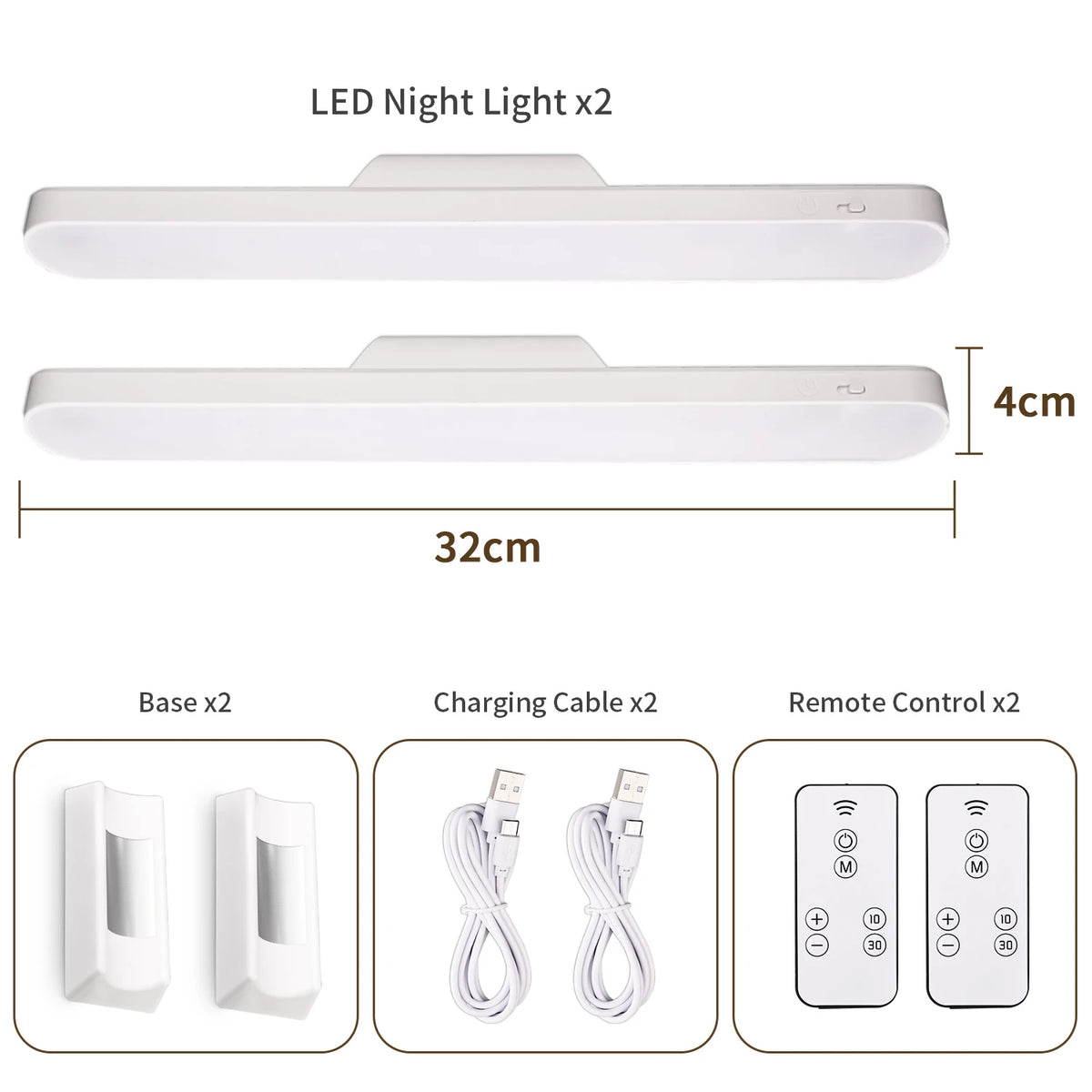 lampe led rechargeable télécommande blanc moderne adhésif veilleuse nuit desk table minimaliste led bluetooth