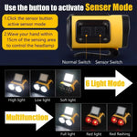 lampe frontale rechargeable led 3w jaune moderne snap fixation modes étanche