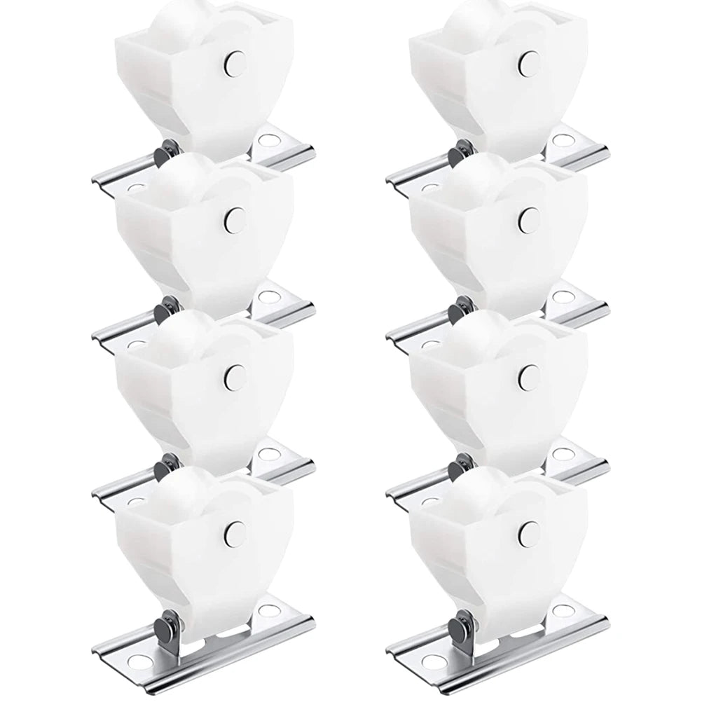 pulley rideau blanc moderne vis fixation accessoire store glissière