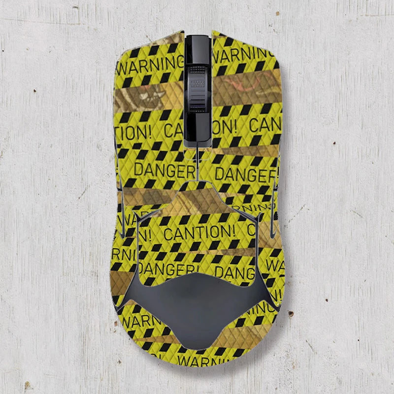 souris gamer antidérapante adhésive caoutchouc graphique moderne noir rouge bleu