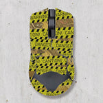 souris gamer antidérapante adhésive caoutchouc graphique moderne noir rouge bleu