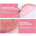 brosse bain silicone exfoliante antidérapante massage pieds rose gris moderne salle bain