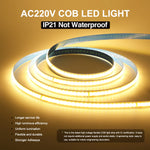 ruban led flexible 240 leds 220v ip20 3000k 4000k 6000k adhésif moderne