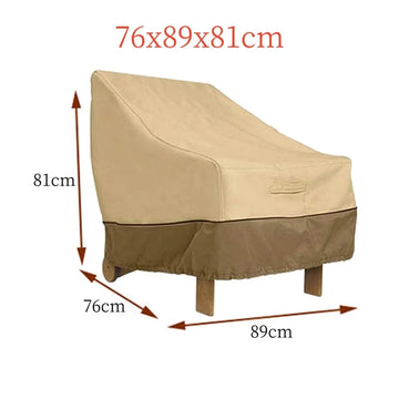 housse chaise haute moderne beige uni imperméable anti poussière polyester tissu poignées renforcées
