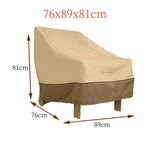 housse chaise haute moderne beige uni imperméable anti poussière polyester tissu poignées renforcées