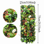 tapis fleurs artificielles décoration intérieure moderne végétal branches feuilles diverses opaques anniversaire fixations murales
