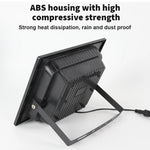 projecteur solaire led ip67 protection abs moderne extérieur sécurité jardin autonomie télécommande