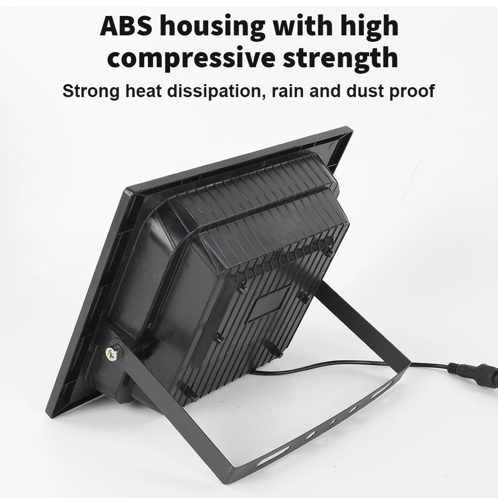 projecteur solaire led ip67 protection abs moderne extérieur sécurité jardin autonomie télécommande
