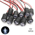 ampoules led 12v câbles noirs rouges 20mm 10mm jardin moderne 100000h