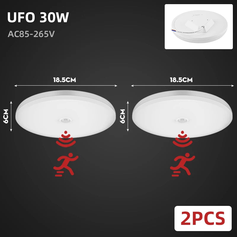 lumière moderne blanc motion sensor 22cm 4.5cm 20w 15w led intelligent