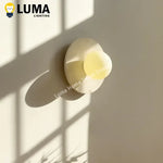 applique murale moderne beige clair texture naturelle minimaliste fixée ampoule led cuisine salle manger