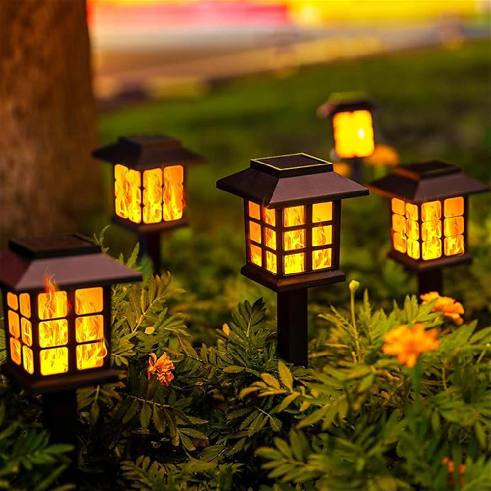lampe solaire transparente moderne noire spike batterie led panneau solaire extérieure décoration jardin contemporaine
