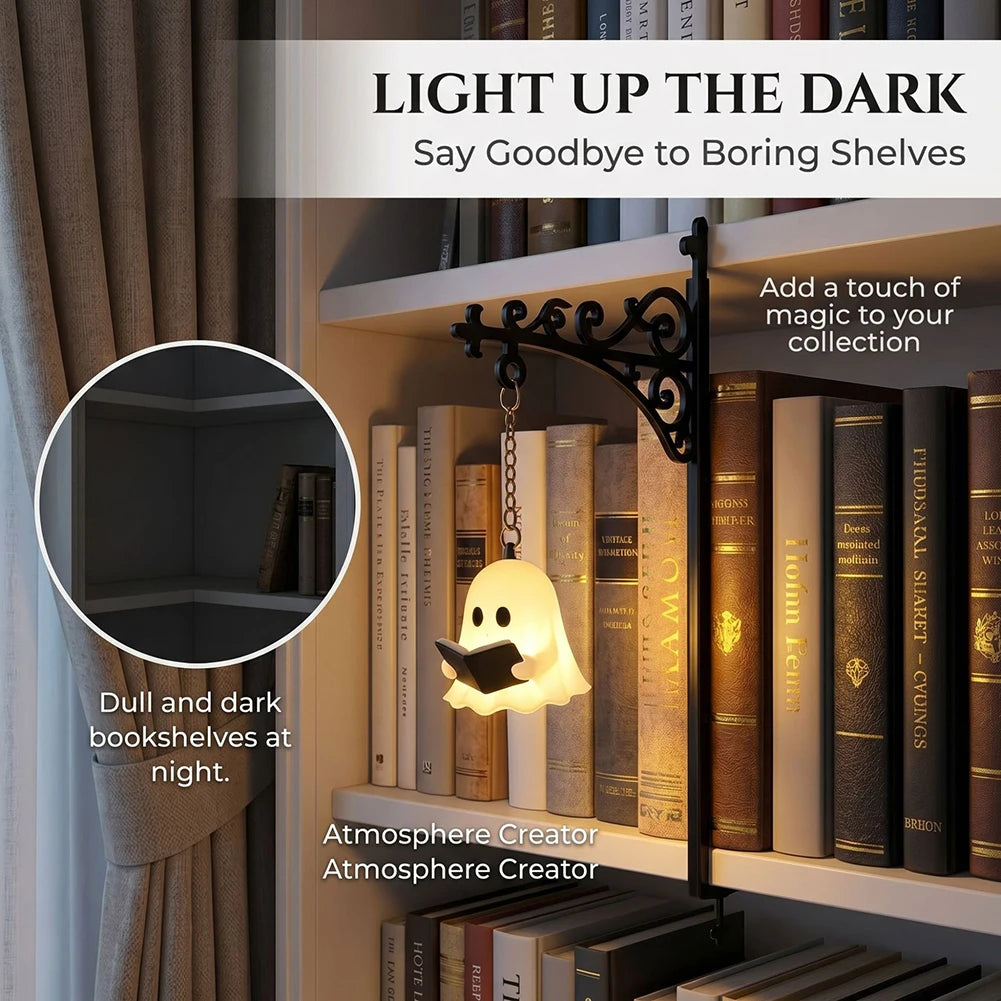 lanterne miniature fantôme décoration murale vintage literaire nuit chambre led