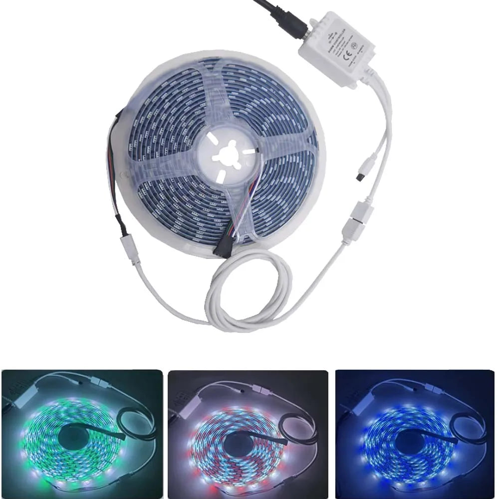 câble extension alimentation led rgbw broches broches dc 12v noir blanc