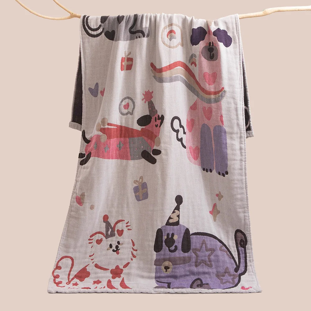 serviette bain coton biologique noël dessin animé moderne rectangle opaque lavable machine haute absorption
