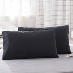protège oreiller gris uni moderne qualité polyester lit maison simple 20x30inch