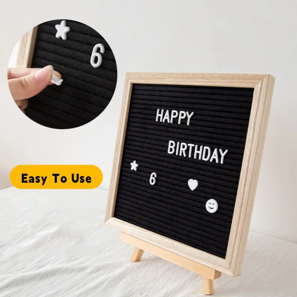 tableau messages liège noir lettres métal clips moderne minimaliste