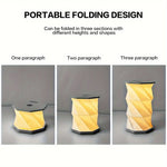 lampe table pliable origami gris beige moderne led rechargeable sans fil